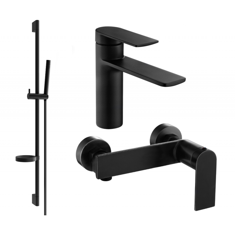 Mexen Zero DS70 zestaw prysznicowy, czarny - 71104DS70-70