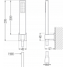 Mexen Zero R02 zestaw wannowy, chrom - 71103R02-00