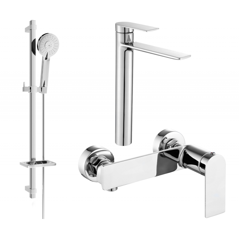 Mexen Zero DQ40 zestaw prysznicowy, chrom - 71114DQ40-00