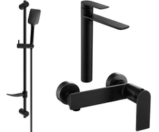 Mexen Zero DF62 zestaw prysznicowy, czarny - 71114DF62-70