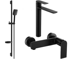 Mexen Zero DS62 zestaw prysznicowy, czarny - 71114DS62-70