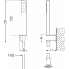 Mexen Zero R02 zestaw wannowy, chrom - 71113R02-00