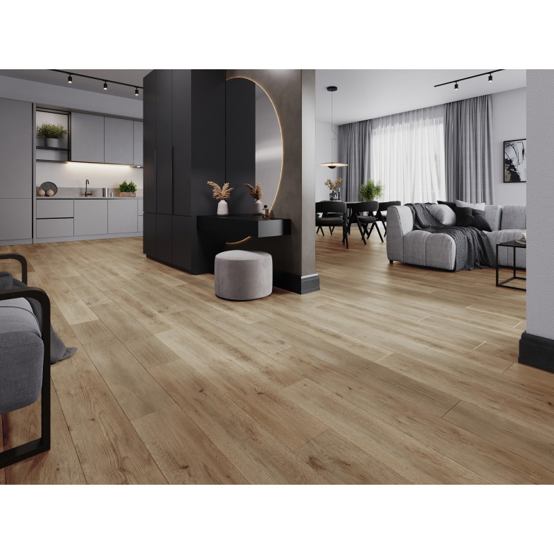Mexen Spirit Lake panele winylowe 1240 x 182 mm SPC 6,5 mm, podkład IXPE 1,5 mm, 4 V-Fuga, Dąb - F1001-1240-182-505-4V1-01