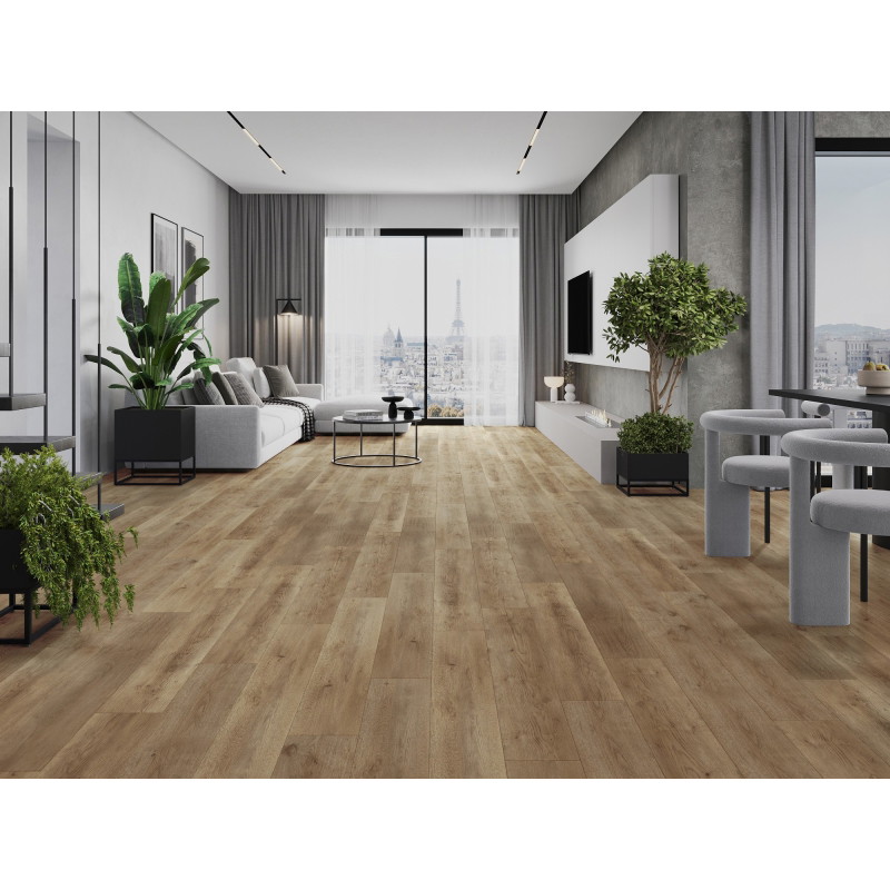 Mexen Spirit Lake panele winylowe 1240 x 182 mm SPC 6,5 mm, podkład IXPE 1,5 mm, 4 V-Fuga, Dąb - F1001-1240-182-505-4V1-01