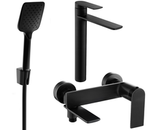 Mexen Zero R62 zestaw wannowy, czarny - 71113R62-70