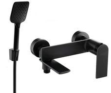 Mexen Zero R62 bateria wannowa z zestawem prysznicowym, czarna - 7113R62-70