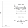 Mexen Flat VS20S grzejnik płytowy 2000 x 400 mm, podłączenie dolne środkowe, 945 W, antracyt - W6VS20S-200-040-66