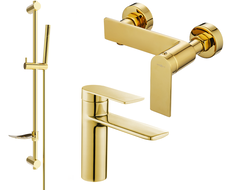 Mexen Zero DF70 zestaw prysznicowy, złoty - 71104DF70-50