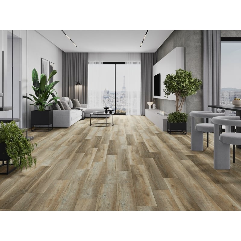 Mexen Cortland panele winylowe 1240 x 182 mm SPC 6,5 mm, podkład IXPE 1,5 mm, 4 V-Fuga, Dąb - F1008-1240-182-505-4V1-01