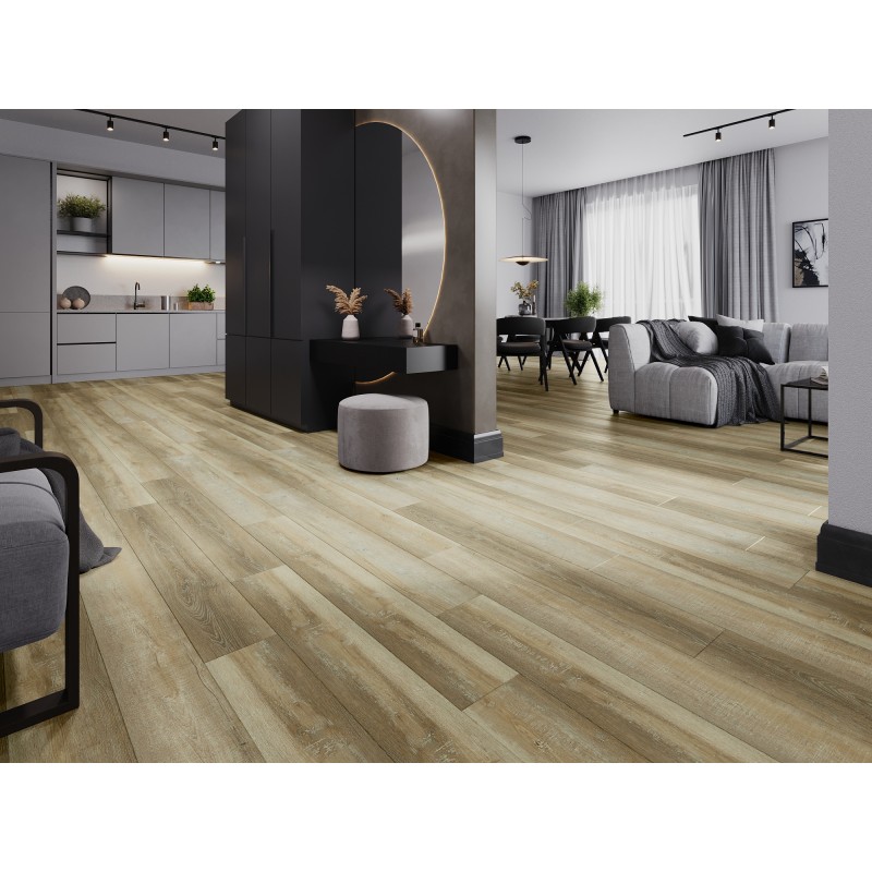 Mexen West Orange panele winylowe 1240 x 182 mm SPC 6,5 mm, podkład IXPE 1,5 mm, 4 V-Fuga, Dąb - F1009-1240-182-505-4V1-01