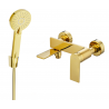 Mexen Zero R40 bateria wannowa z zestawem prysznicowym, złota - 7113R40-50
