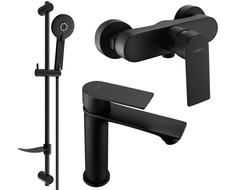 Mexen Royo DF40 zestaw prysznicowy, czarny - 72204DF40-70