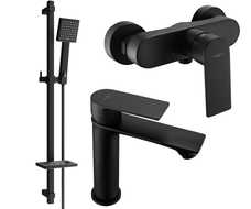 Mexen Royo DQ45 zestaw prysznicowy, czarny - 72204DQ45-70