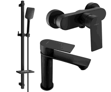 Mexen Royo DQ62 zestaw prysznicowy, czarny - 72204DQ62-70