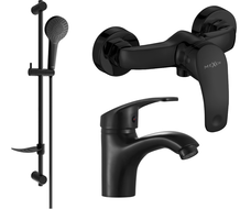 Mexen Fabia DF05 zestaw prysznicowy, czarny - 746504DF05-70