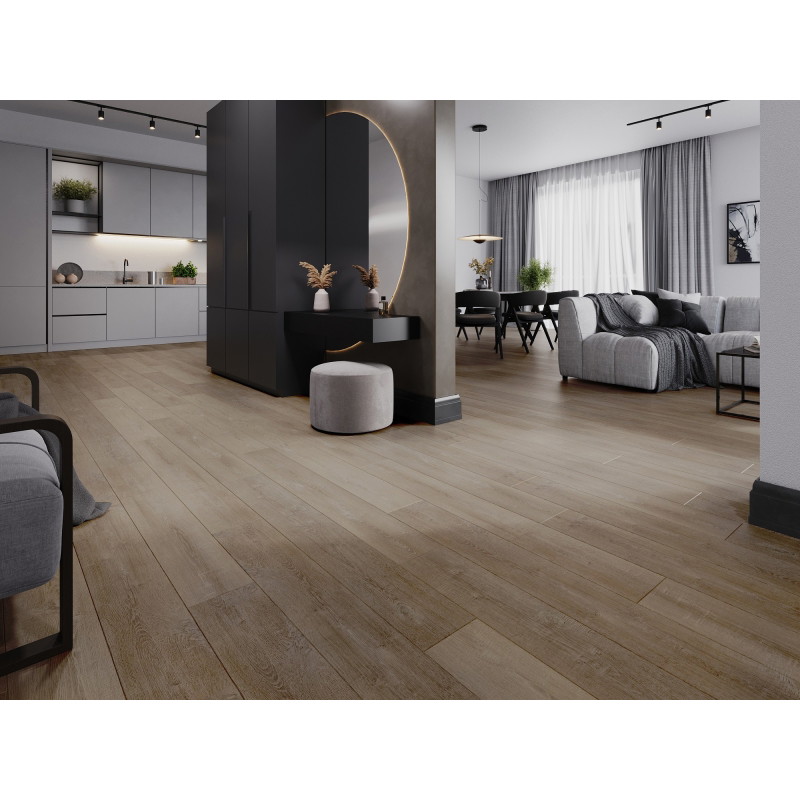 Mexen Windsor panele winylowe 1240 x 182 mm SPC 6,5 mm, podkład IXPE 1,5 mm, 4 V-Fuga, Dąb - F1016-1240-182-505-4V1-01