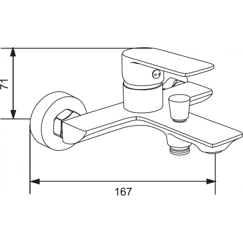 Mexen Alexa DQ62 zestaw wannowy, złoty - 71203DQ62-50