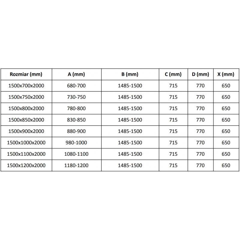 Mexen Velar kabina prysznicowa rozsuwana 150 x 70 cm, szron, nikiel szczotkowany - 871-150-070-31-97