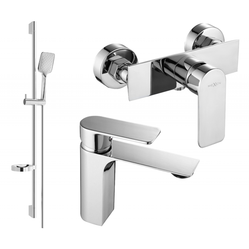 Mexen Alexa DS62 zestaw prysznicowy, chrom - 71204DS62-00