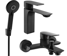 Mexen Alexa R40 zestaw wannowy, czarny - 71203R40-70