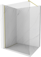 Mexen Kioto ścianka prysznicowa Walk-in 85 x 200 cm, transparent 8 mm, złota szczotkowana - 800-085-101-55-00