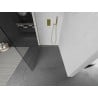 Mexen Kioto ścianka prysznicowa Walk-in 85 x 200 cm, transparent 8 mm, złota szczotkowana - 800-085-101-55-00