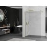 Mexen Kioto ścianka prysznicowa Walk-in 85 x 200 cm, transparent 8 mm, złota szczotkowana - 800-085-101-55-00