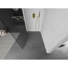 Mexen Kioto ścianka prysznicowa Walk-in 60 x 200 cm, transparent 8 mm, złota szczotkowana - 800-060-101-55-00