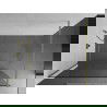 Mexen Kioto ścianka prysznicowa Walk-in 155 x 200 cm, transparent 8 mm, złota szczotkowana - 800-155-101-55-00