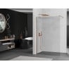 Mexen Kioto ścianka prysznicowa Walk-in 50 x 200 cm, transparent 8 mm, miedź szczotkowana - 800-050-101-65-00