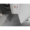 Mexen Kioto ścianka prysznicowa Walk-in 60 x 200 cm, transparent 8 mm, miedź szczotkowana - 800-060-101-65-00