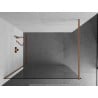 Mexen Kioto ścianka prysznicowa Walk-in 60 x 200 cm, transparent 8 mm, miedź szczotkowana - 800-060-101-65-00