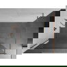 Mexen Kioto ścianka prysznicowa Walk-in 90 x 200 cm, transparent 8 mm, miedź szczotkowana - 800-090-101-65-00