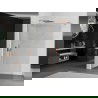 Mexen Kioto ścianka prysznicowa Walk-in 100 x 200 cm, transparent 8 mm, miedź szczotkowana - 800-100-101-65-00