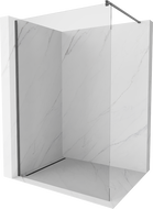Mexen Kioto ścianka prysznicowa Walk-in 60 x 200 cm, transparent 8 mm, gun gray szczotkowany - 800-060-101-66-00