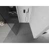 Mexen Kioto ścianka prysznicowa Walk-in 70 x 200 cm, transparent 8 mm, gun gray szczotkowany - 800-070-101-66-00
