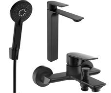 Mexen Alexa R40 zestaw wannowy, czarny - 71213R40-70