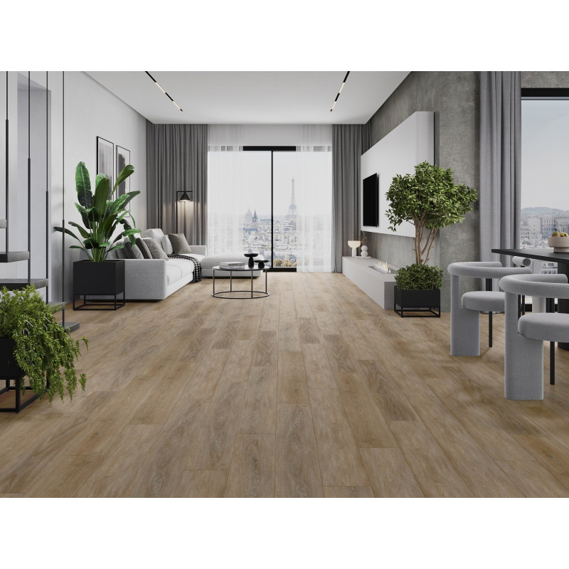 Mexen Palermo panele winylowe 1240 x 182 mm SPC 6,5 mm, podkład IXPE 1,5 mm, 4 V-Fuga, Dąb - F1025-1240-182-505-4V1-01