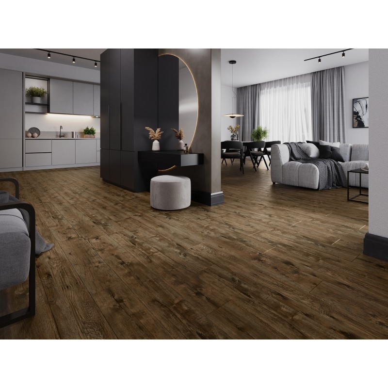 Mexen Orange Beach panele winylowe 1240 x 182 mm SPC 6,5 mm, podkład IXPE 1,5 mm, 4 V-Fuga, Orzech - F1028-1240-182-505-4V1-02
