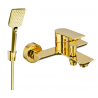 Mexen Alexa R62 bateria wannowa z zestawem prysznicowym, złota - 7123R62-50