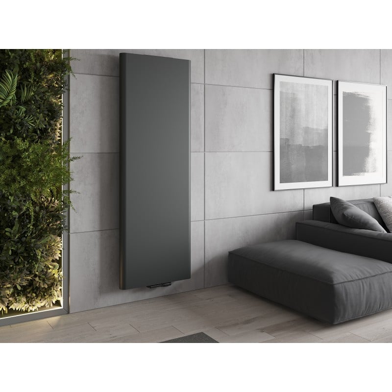 Mexen Flat VR20S grzejnik płytowy 1400 x 500 mm, podłączenie dolne środkowe, 890 W, antracyt - W6VR20S-140-050-66