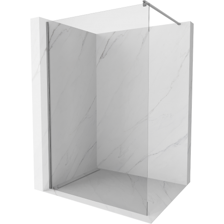 Mexen Kioto ścianka prysznicowa Walk-in 135 x 200 cm, transparent 8 mm, gun metal - 800-135-101-95-00