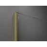 Mexen Kioto ścianka prysznicowa Walk-in 85 x 200 cm, transparent 8 mm, złota szczotkowana - 800-085-101-55-00