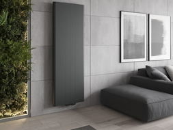 Mexen Line VR20SL grzejnik płytowy 1400 x 600 mm, podłączenie dolne środkowe, 1068 W, antracyt - W6VR20SL-140-060-66
