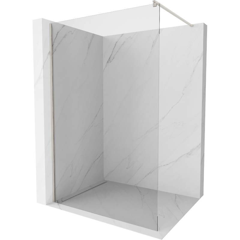 Mexen Kioto ścianka prysznicowa Walk-in 170 x 200 cm, transparent 8 mm, nikiel szczotkowany - 800-170-101-97-00