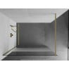 Mexen Kioto ścianka prysznicowa Walk-in 70 x 200 cm, transparent/szron 8 mm, złota szczotkowana - 800-070-101-55-35