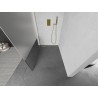 Mexen Kioto ścianka prysznicowa Walk-in 140 x 200 cm, transparent/szron 8 mm, złota szczotkowana - 800-140-101-55-35