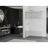 Mexen Kioto ścianka prysznicowa Walk-in 140 x 200 cm, transparent/szron 8 mm, złota szczotkowana - 800-140-101-55-35