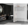 Mexen Kioto ścianka prysznicowa Walk-in 70 x 200 cm, transparent/szron 8 mm, miedź szczotkowana - 800-070-101-65-35