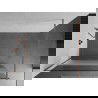 Mexen Kioto ścianka prysznicowa Walk-in 80 x 200 cm, transparent/szron 8 mm, miedź szczotkowana - 800-080-101-65-35
